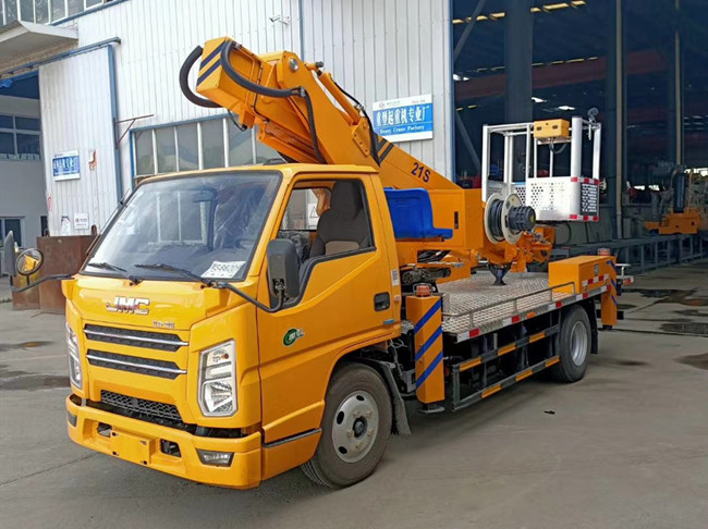 國六江鈴21米藍牌高空作業車-徐州工藝